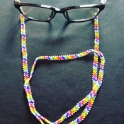 Handmade Rainbow Stirpes Glasses Chain Facemask Chain Accessories Jewellery
