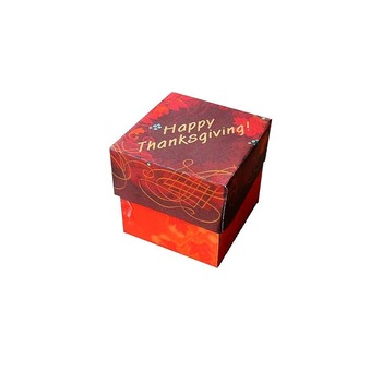Happy Thanksgiving Gift Box Template PDF Instant Download