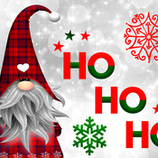 Ho Ho Ho Cross Stitch Pattern