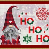 Ho Ho Ho Cross Stitch Pattern