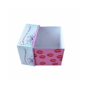 Hot Lips Happy Valentine Paper Craft Gift Box Template
