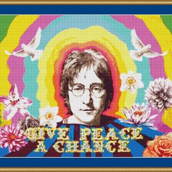 John Lennon Cross Stitch Pattern