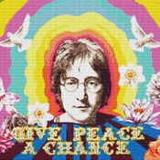 John Lennon Cross Stitch Pattern