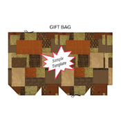 Lodge Quilt Gift Bag Template PDF Instant Download