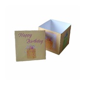 Pastel Yellow Floral Birthday Gift Box Template Printable PDF