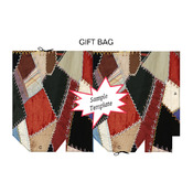 Patchwork Quilt Gift Bag Template PDF Instant Download