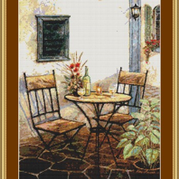 Ristorante Italiano Cross Stitch Pattern