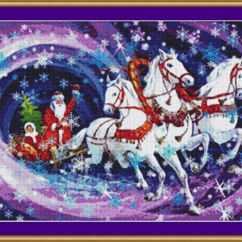 Santa Is Coming Cross Stitch Pattern