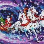 Santa Is Coming Cross Stitch Pattern