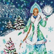 Snow Maiden Cross Stitch Pattern