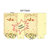 Squirrel Gift Bag Template PDF Instant Download