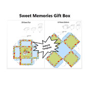 Sweet Memories Gift Box Template PDF Instant Download