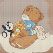 Teddy And Friends Cross Stitch Pattern