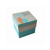 Thank You Gift Box Template Pastel Colors Paper Craft PDF