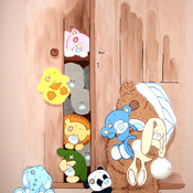 Toys In A Cupboard Cross Stitch Pattern