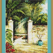 Tranquil Garden I Cross Stitch Pattern