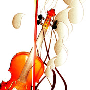 Violin Fantasy Cross Stitch Pattern