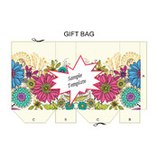 Garden Party Gift Bag Template PDF Instant Download