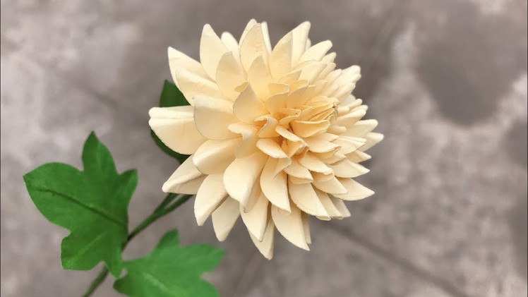 ABC TV | How To Make Easy Dahlia Paper Flower | Flower Die Cuts - Craft Tutorial