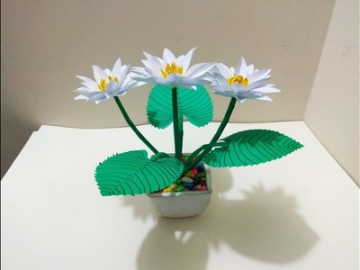 DIY paper Water Lily. How to make Water Lily With Paper
