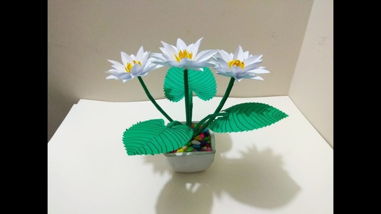 DIY paper Water Lily. How to make Water Lily With Paper