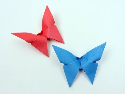 EASY PAPER BUTTERFLY PAPER ORIGAMI CRAFT|HOW TO MAKE PAPER BUTTERFLY WITH COLOUR PAPER