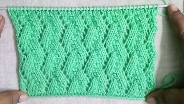 Easy single color knitting pattern no.175|हिंदी(for sweater.cadigan.muffler)