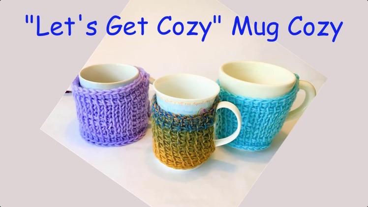 Free Tunisian Crochet Pattern - Mug Cozy - Let's Get Cozy