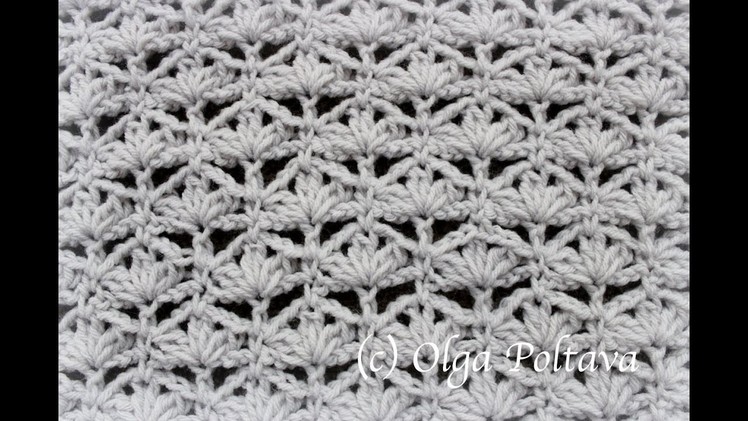 How to Crochet a Beautiful Lace Stitch for a Baby Blanket, Crochet Video Tutorial