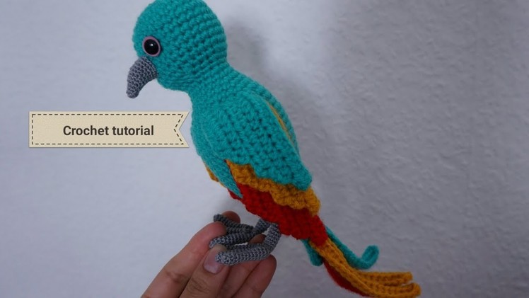 How to crochet Parrot amigurumi. crochet tutorial #1