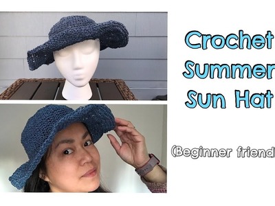 How to Crochet Summer Sun Hat (Easy)