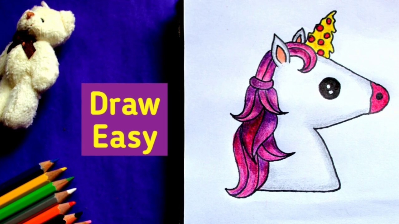 How To Draw And Color Unicorn Easy Draw Step By Step