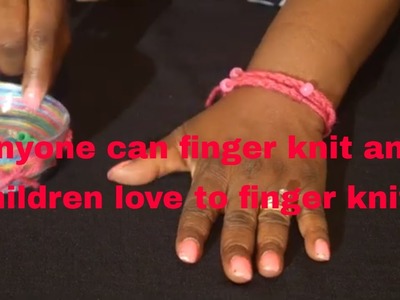 How to Finger Knit using Beads Trish Trish EETUTURIALS