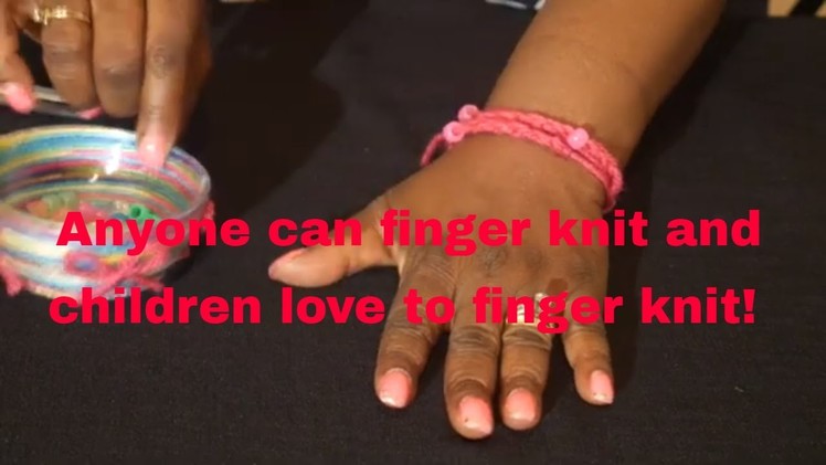 How to Finger Knit using Beads Trish Trish EETUTURIALS