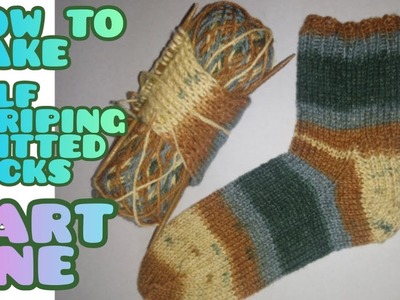 How to Knit Self Striping Socks [part one]