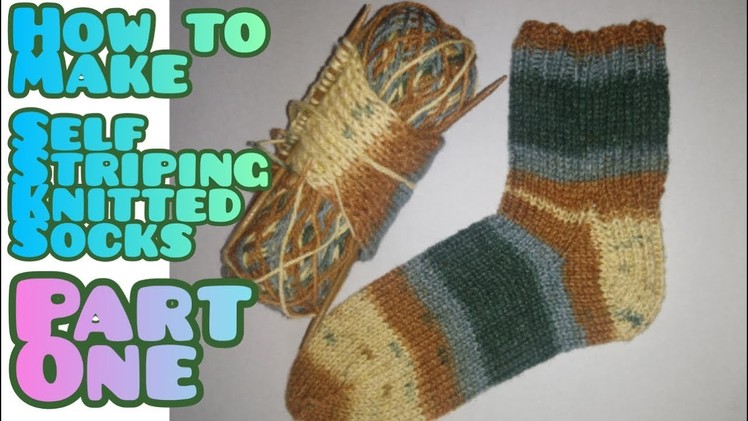 How to Knit Self Striping Socks [part one]