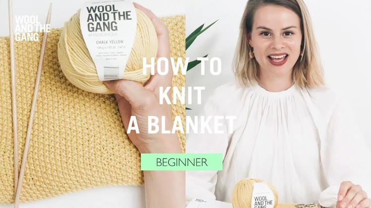 How to Knit: Step by Step Baby Blanket (Free Pattern)