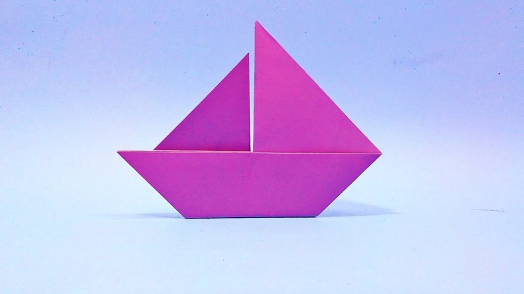 How to make 2D Paper an Origami Sail Boat | Easy Origami Paper Boat Tutorial for Kids
