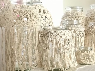 How To Make A MACRAME Wedding Candle Holder