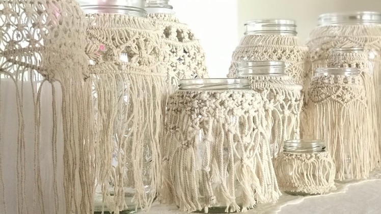 How To Make A MACRAME Wedding Candle Holder