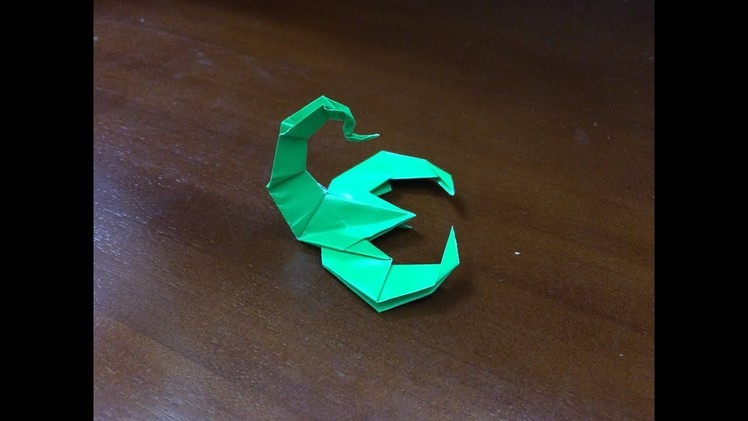 How to make a paper origami scorpion easy