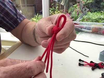 How to make a paracord Deadpool stickman by Cord Art