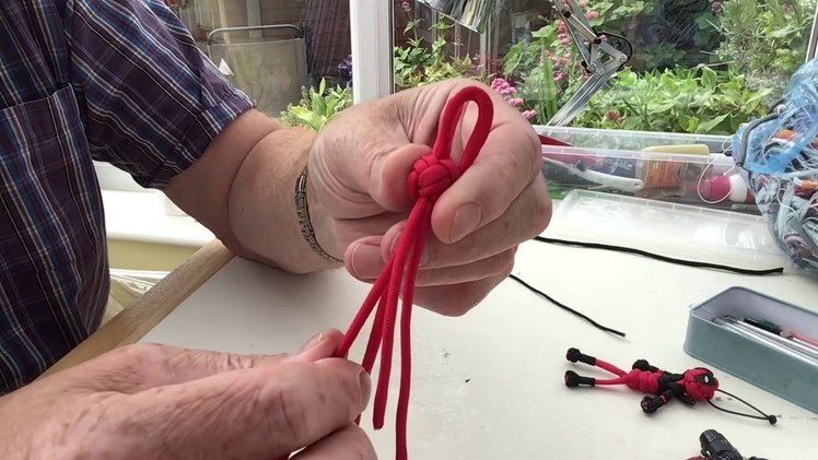 How to make a paracord Deadpool stickman by Cord Art
