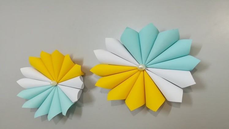 How to Make paper Flower - Flor de Origami - Fabricación de flores