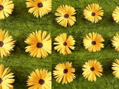 How to make Paper sunflower | DIY paper sunflower | Summer activities for kids