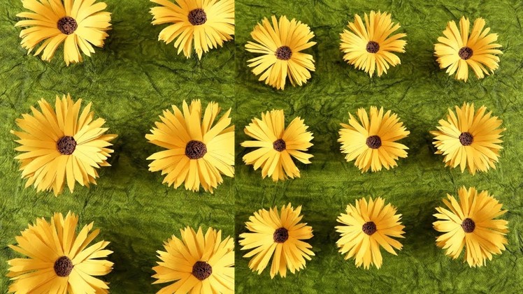 How to make Paper sunflower | DIY paper sunflower | Summer activities for kids