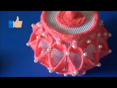 How to Make Plastic Canvas Basket in Simple Way | make basket from plastic canvas | canvas basket