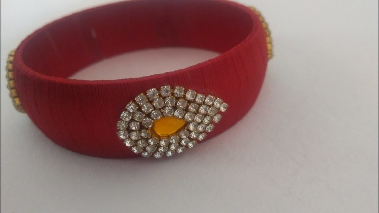 How to make silk thread bangles at home for beginners.designer silk thread kada bangle.diy.partywear