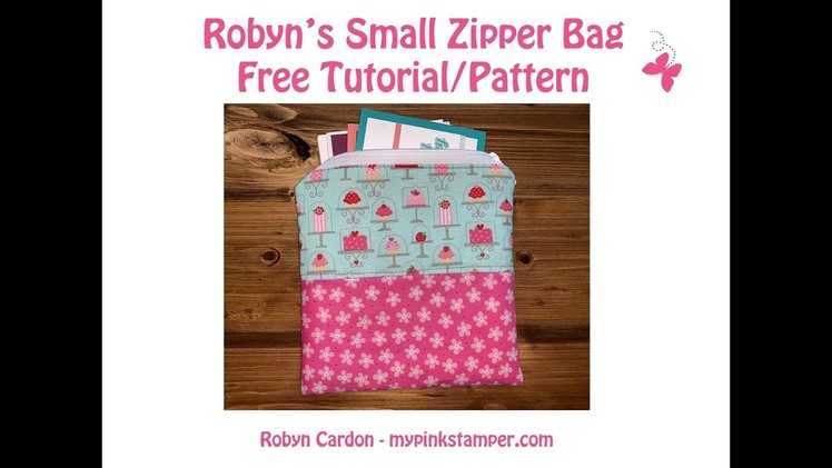 How to Sew a Simple Zipper Bag - Step by Step - Episode 697
