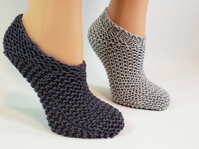 Knit Squishy Slipper Socks Knitting Pattern Tutorial